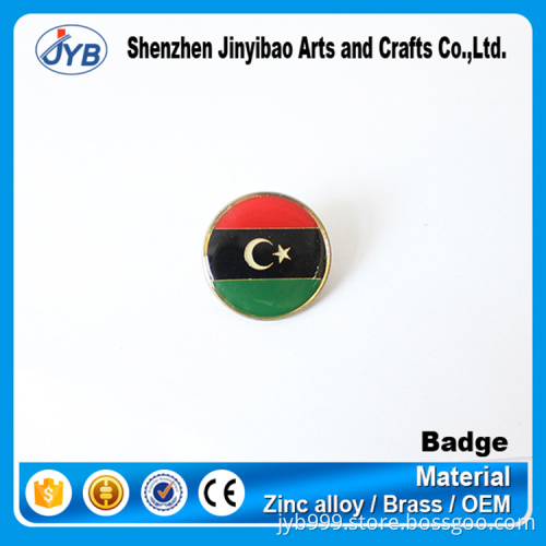 Country flag famous brand logo badge custom pin badge